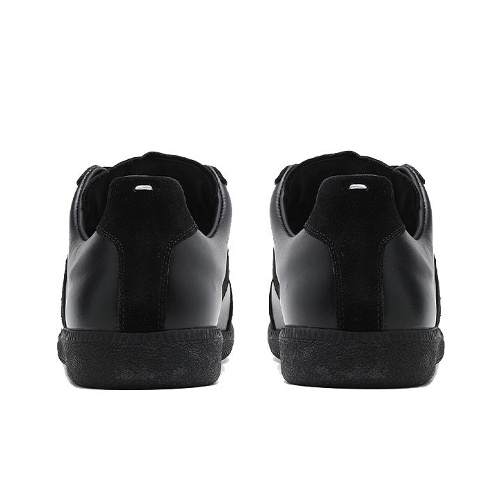 Maison Margiela Men's Black Leather & Suede Sneakers – Black Interior